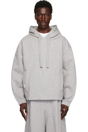 WOOYOUNGMI Gray Neoprene Hoodie
