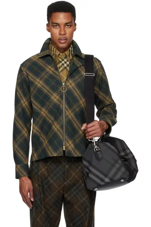 Burberry Green Check Cotton Shirt
