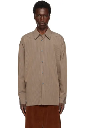 STUDIO NICHOLSON Brown Strike Shirt