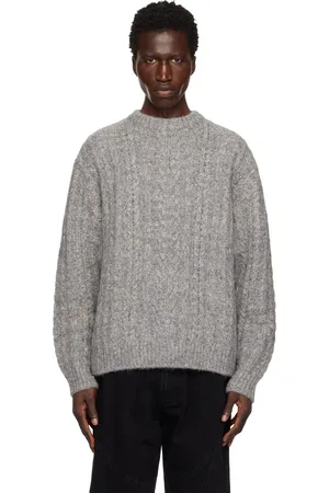WOOYOUNGMI Gray Alpaca Blend Glitter Sweater