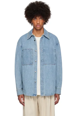 WOOYOUNGMI Blue Swaying Flower Denim Shirt