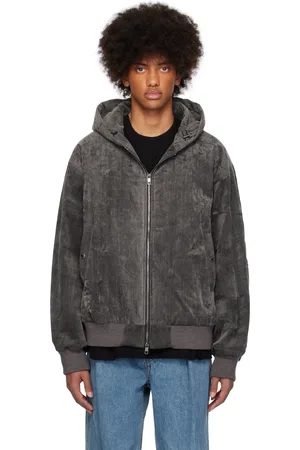 WOOYOUNGMI Gray Cotton Hooded Jacket