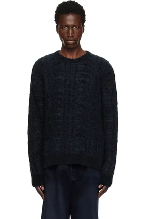 WOOYOUNGMI Navy Cable Sweater