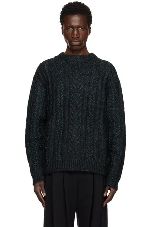 WOOYOUNGMI Green Alpaca Blend Glitter Sweater