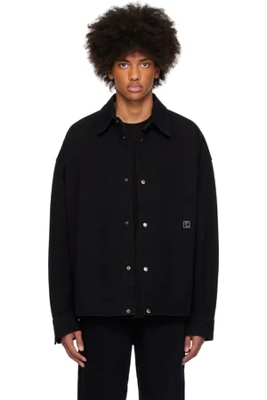 WOOYOUNGMI Black Pocket Detail Denim Shirt