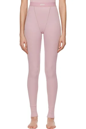 SKIMS Purple Cotton Rib Leggings