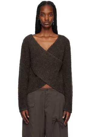 Deiji Studios Brown Crossover Sweater