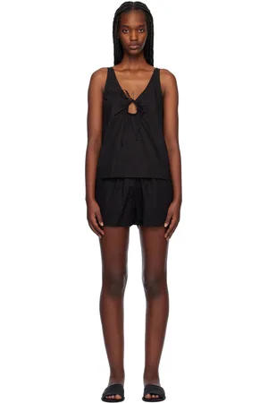 Deiji Studios U Shape Cotton Tank Top & Shorts Set