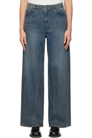 WOOYOUNGMI Curved Wide Jeans