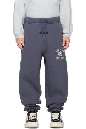 FEAR OF GOD Kids Navy Fleece Essential Sweatpants