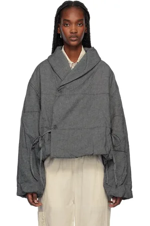Deiji Studios SSENSE Exclusive Black & White Bubble Jacket