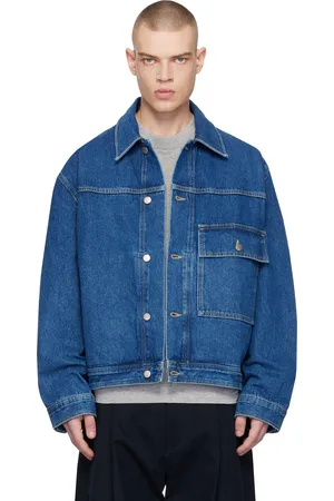 STUDIO NICHOLSON Blue Petar Denim Jacket