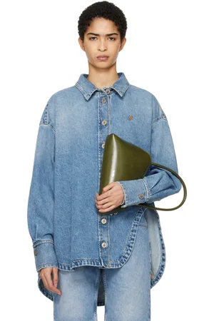 The Attico Blue Diana Denim Shirt