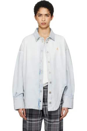 The Attico Blue Diana Denim Shirt