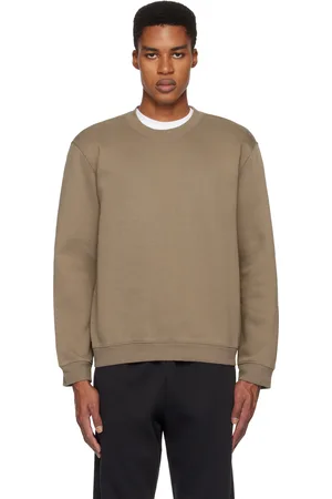 SKIMS Taupe Fleece Lounge Classic Crewneck Sweatshirt