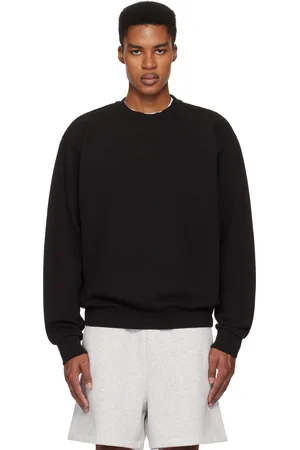 SKIMS Black Terry Classic Crewneck Sweatshirt