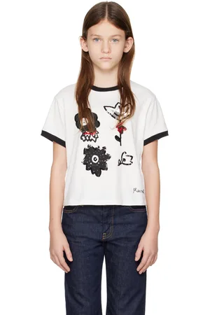 Marni Kids White Sequinned T-shirt