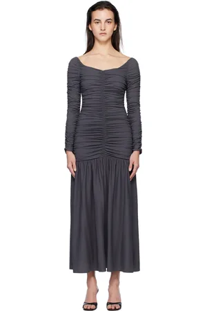 Paloma Wool Gray Catalina Midi Dress