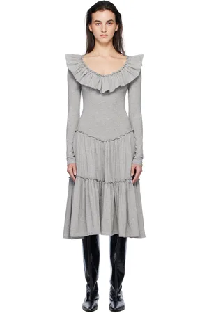 Paloma Wool Gray Carita Midi Dress