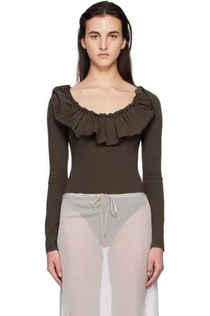 Paloma Wool Brown Fei Bodysuit
