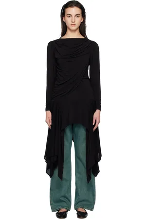 Paloma Wool Black Melinda Midi Dress
