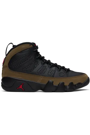 Nike Black & Khaki Air Jordan 9 Retro Sneakers