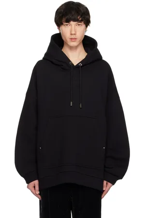 WOOYOUNGMI Black Cotton Hoodie