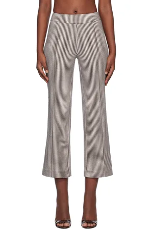Staud Brown & White Knack Trousers