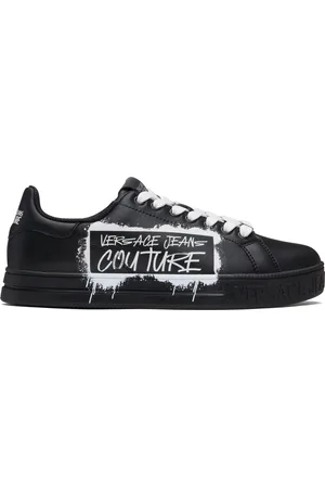 VERSACE Black Court 88 Sneakers