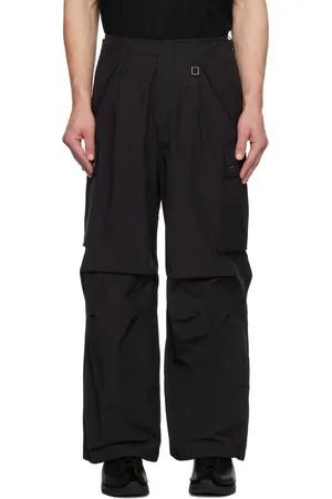 WOOYOUNGMI Black Taffeta Cargo Pants