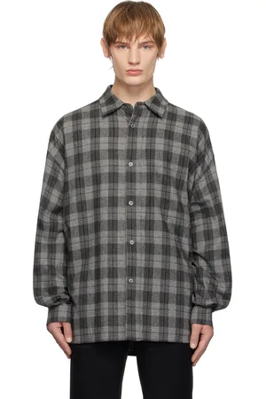 WOOYOUNGMI Gray Check Shirt