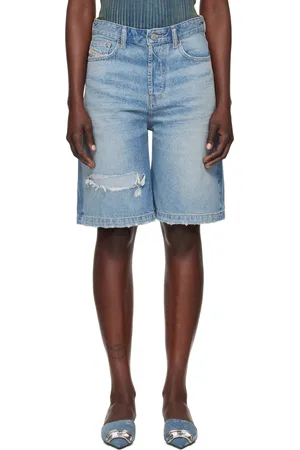 Diesel Blue De-Sire-Short Denim Shorts