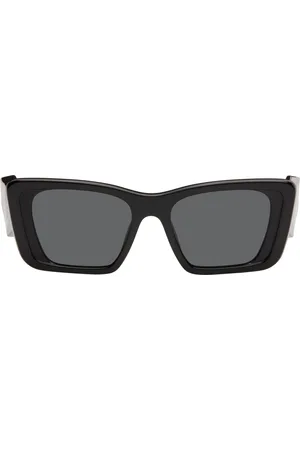 Prada Black Thick Cat Eye Acetate Sunglasses