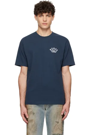 Kenzo Blue Paris Dragonfly Embroidered T-shirt
