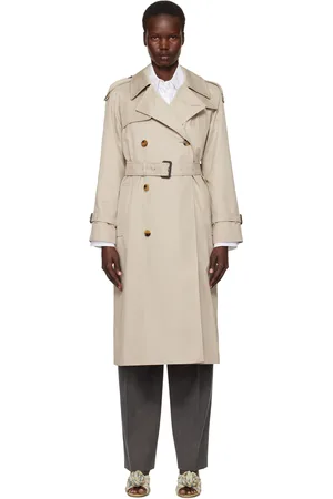 Burberry Beige Long Castleford Trench Coat