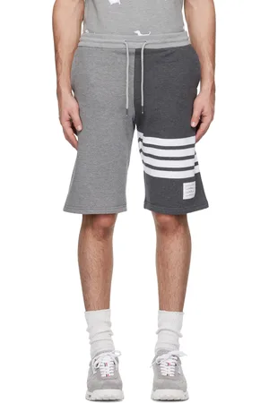 Thom Browne Gray Classic Loopback 4-Bar Sweat Shorts