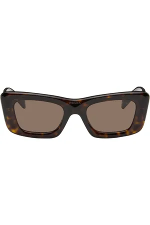 Prada Brown Cat Eye Square Sunglasses