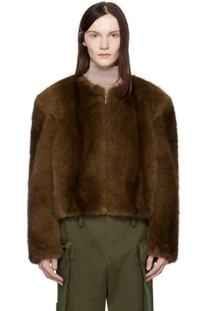 Stand Studio Brown Karly Faux-Fur Jacket