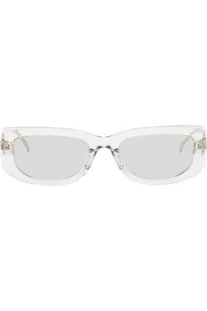 Prada Gold Rectangle Acetate Sunglasses
