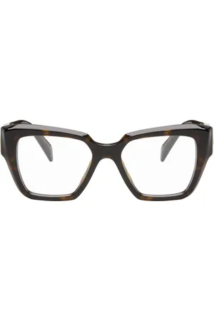 Prada Brown Cat Eye Acetate Glasses