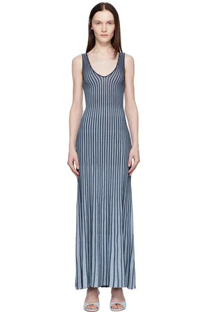 Staud Navy Claretta Maxi Dress