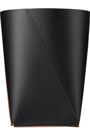 THE CONRAN SHOP Black Cuero Two Tone Leather Bin