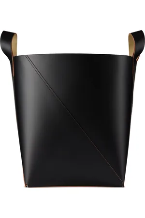 THE CONRAN SHOP Black Cuero Two Tone Basket