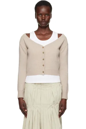 Lisa Yang Taupe Beata Cardigan