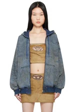 Diesel Blue D-Hari-Fsf Denim Hoodie