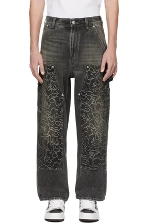 BAPE Line Camo Patch Relaxed Fit 13oz Jeans