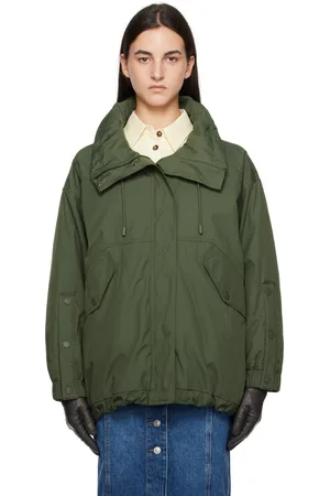 Max Mara Khaki Ozieri Reversible Down Jacket