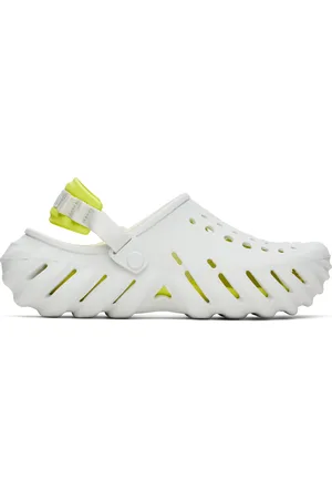Crocs White & Yellow Echo Sandals