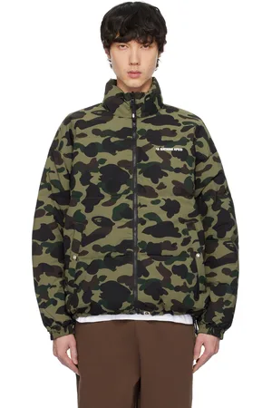 BAPE Khaki 1st Camo Reversible Down Jacket