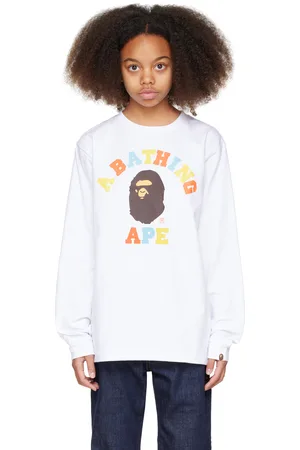 BAPE Kids Multi Logo L/S T-shirt